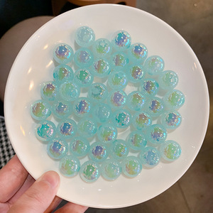 Bricolage brillant rond oeil de chat accessoires usine Spot couleur bonbon semi-fini cheveux corde matériel - Product Image 5