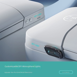 WC intelligent électrique à couvercle automatique avec bidet intégré et télécommande, pour une expérience de toilette humanisée - Product Image 6
