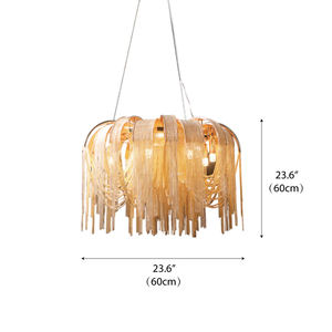 โคมไฟระย้าแบบโซ่สำหรับล็อบบี้โรงแรมและไฟส่องสว่างสำหรับโครงการ โคมไฟเพดานทรงกลมอะลูมิเนียมแบบหลายดวง โคมไฟระย้าทรงกลมแบบ Contract <span class=keywords><strong>Volver</strong></span> - Product Image 6