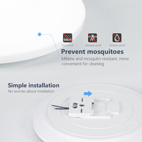 Plafonnier LED Intelligent RVB CCT Couleur Moderne, Contrôle par Application I-Link & BT, Veilleuses Intégrées avec Télécommande, Intensité Variable pour Usage Intérieur