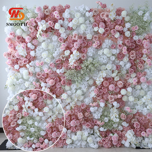 ฉากหลังดอกไม้ประดิษฐ์ 4 มิติ รุ่น SMOOTH Advanced สีชมพู สำหรับงานแต่งงาน งานวันเกิด - Product Image 2