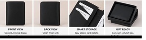 กระเป๋าสตางค์หนังแท้พร้อมเทคโนโลยีป้องกัน RFID และช่องใส่ของหลายช่องสำหรับของใช้จำเป็นในชีวิตประจำวัน - Product Image 3