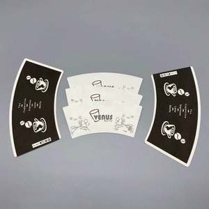 Feuille d'impression personnalisée en rouleau pour gobelets à café en papier simple couche imprimés sur mesure - Product Image 2