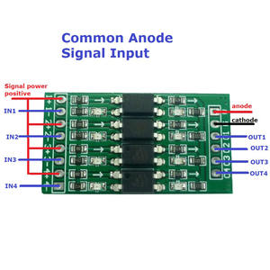 OP71A04 4ch 3.3V 5V 12V 24V Digital Logic Level Conversion Module PNP/NPN to NPN Optical Isolation Board for Arduiuo <strong>NANO</strong> STM32 - Product Image 4
