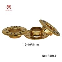 Nouveau bouton plat argenté de haute qualité en gros de mode oeillets en métal pour le vêtement