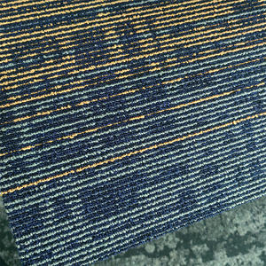 Alfombra comercial azulejo colorido 100% solución teñida precio barato alfombra para oficina alfombra suave baldosas 500*500Mm cuadrado moderno - Product Image 1