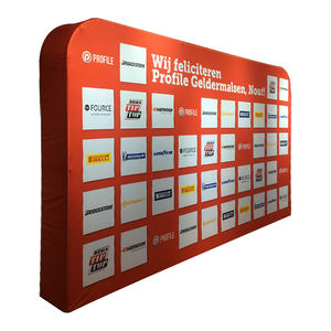 थोक 15ft foldable चरण स्क्रीन बैनर खिंचाव कपड़े 3D पृष्ठभूमि दीवार - Product Image 3