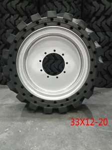 10-16.5 12-16.5 Forklift 14-17. 5 Construction Machinery Skid Steer Loader Solid Tire With Steel Ring 31x10-16 33x12-20