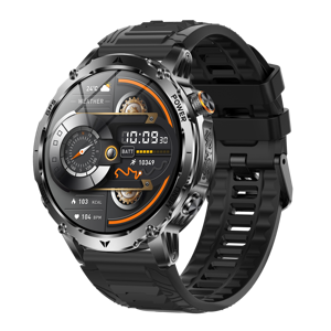 นาฬิกาสมาร์ทวอทช์ AK102 สำหรับกิจกรรมกลางแจ้ง ทนทาน พร้อม GPS บันทึกเส้นทาง วัดความสูง วัดความกดอากาศ เข็มทิศ โทรผ่านบลูทูธ แบตเตอรี่ขนาดใหญ่ 1000mAh หน้าจอ HD 1.7 นิ้ว - Product Image 1