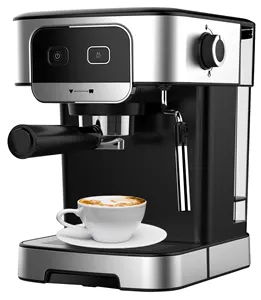 Profesyonel basınçlı otomatik Espresso makinesi Espresso makinesi ile 1.8L çıkarılabilir su deposu
