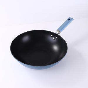 Nouvelle Poêle Wok Antiadhésive en Fer, Marmite pour Aliments Bébé, Cuisson à Fumée Légère, Compatible <span class=keywords><strong>Induction</strong></span>, Couvercle en Verre, Pot Cadeau - Product Image 2