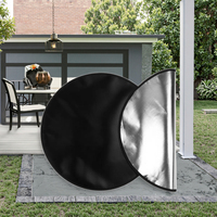 Tapis de protection rond ignifuge pour brasero et gril extérieur