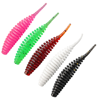 Palmer 10 pièces Wobblers Mini océan Rock pêche leurres souples appâts souples 3.5cm ver souple appâts artificiels basse Silicone leurre de pêche