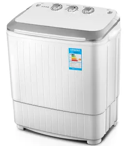 Customized top-load twin tub semi laundry small washing machine portable washer and dryer