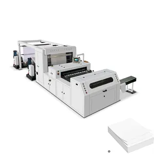 Factory Price Roll To Sheet Slitter A4 Paper Cutting and Ream Wrapping Machine