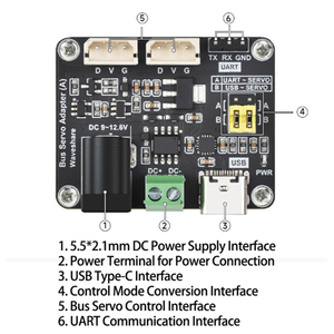 Serielle Bus-Servo-Treiber platine für Raspberry <span class=keywords><strong>Pi</strong></span>/für Arduino/ESP32-L07A - Product Image 6