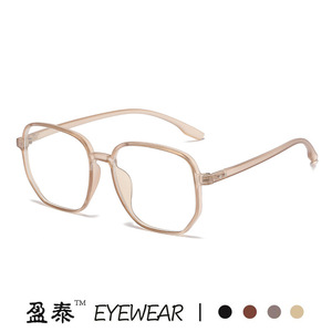 แว่นตา Yingtai ทรงสี่เหลี่ยม TR90 ป้องกันแสงสีฟ้า เลนส์ใส กรอบสีทอง ดีไซน์ทันสมัย - Product Image 2