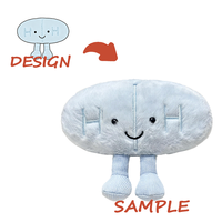 Peluche super douce personnalisée avec doublure en polyester et coton PP, fabrication OEM