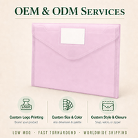 Pochette de documents A4 en PP avec fermeture Velcro, étanche, avec pochette pour cartes, capacité 260 feuilles, pour bureau et entreprise, OEM