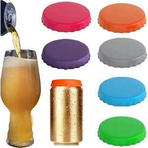 Reusable Silicone Can Lids Rubber Factory Beer and Soda <b>Stopper</b> Top Bar Accessories - Product Image 1