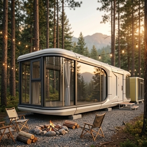 Capsula Spaziale in Alluminio e Acciaio Stile <span class=keywords><strong>Moderno</strong></span> con Ampio Spazio e Multifunzione per Hotel, Appartamenti e Case Vacanza in Vendita - Product Image 1