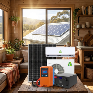 Climatiseur <span class=keywords><strong>solaire</strong></span> silencieux et économe en énergie 24V 48V 100% hors réseau 9000BTU 24000BTU <span class=keywords><strong>pour</strong></span> les maisons et les chalets - Product Image 1