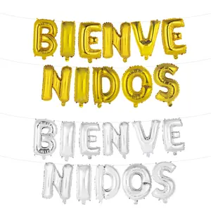 2024 Welcome Back Party Decorations Supplies Welcome Home 16inch Letter Bienvenidos 11pcs Mylar Foil Balloons Set