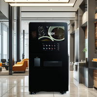 Distributeur automatique de café robot haricot à tasse entièrement automatique avec système de paiement par pièces et code QR pour les fêtes