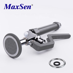 Meilleures ventes aux États-Unis Robinet d'évier commercial <span class=keywords><strong>avec</strong></span> pulvérisateur Robinet de <span class=keywords><strong>cuisine</strong></span> à montage mural extractible Pulvérisateur à bec pivotant avant rinçage - Product Image 3