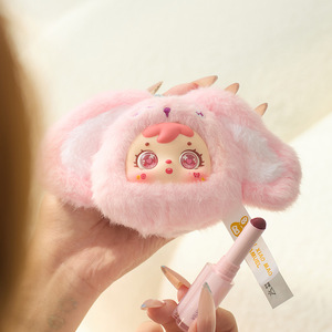 Three Little Hairs Animal Plush Keychain Mirror Blind <b>Box</b> Set Of 6 Cute Doll Ornament For Youth Party Gift Unisex Toy - Product Image 4