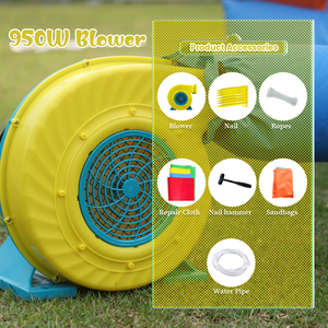 <span class=keywords><strong>Toboggan</strong></span> aquatique <span class=keywords><strong>gonflable</strong></span> commercial en PVC à double voie pour adultes et enfants, avec <span class=keywords><strong>piscine</strong></span> à jets d'eau et structure d'escalade, souffleur inclus - Product Image 6