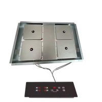 Table de cuisson invisible à quatre zones sous comptoir, en céramique, à installer sous un plan de travail en granit