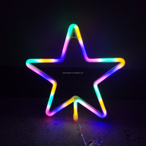 Insegna Luminosa a LED Flessibile a Forma di <span class=keywords><strong>Luna</strong></span>, Alimentata a Batteria USB, Personalizzabile <span class=keywords><strong>con</strong></span> Stelle Notturne - Product Image 2