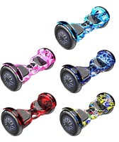 Trottinette Électrique Auto-Équilibrée XFY 10 Pouces à Châssis en Acier, Moteur Brushless, Freinage Électrique, Deux Roues, Capteur de Mouvement, pour Enfants et Adultes