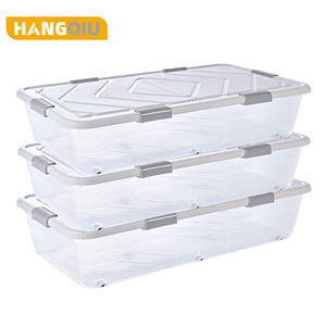 Moderne Injection PP Underbed Organisateur Rectangle Plat En Plastique Boîte De <span class=keywords><strong>Rangement</strong></span> Vêtements En Gros Élégant Chevet De Stockage - Product Image 4