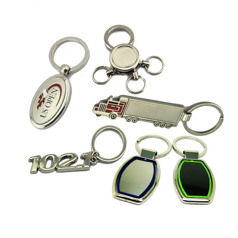 High Quality Novelty Zinc Alloy Car Keyring Metal Keychain Custom Made Character Aluminum Metal Key Chain With Hook