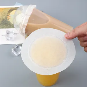 Papier anti-fuite pour thé au lait, papier d'étanchéité jetable pour café et boisson, joint d'étanchéité pour gobelet, Film d'étanchéité pour emballage à emporter