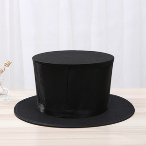 <span class=keywords><strong>Cappello</strong></span> a cilindro pieghevole da Poker pieghevole per maghi cappelli magici essenziali per oggetti di scena Magic Gimmick per maghi accessori per maghi - Product Image 4