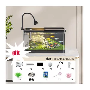 Fabrik Großhandel Schlafzimmer-Schreibtisch klein acryl betta Goldfisch Aquarium Fisch Tank Aquarium