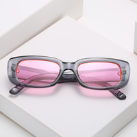 Gafas de Sol Modernas Y2K UV400 con Marco de PC, Forma Retro de Moda, Gafas de Sol Cuadradas Pequeñas de Diseño Personalizado para Unisex