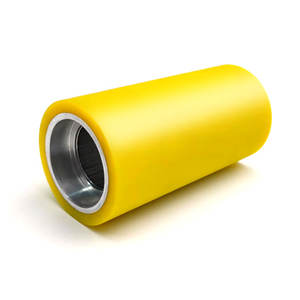 بكرات مطلية بالمطاط من البولي يوريثين ، بكرة سيليكون Oem مع محامل صلابة 50-90A لآلات النسيج - Product Image 3