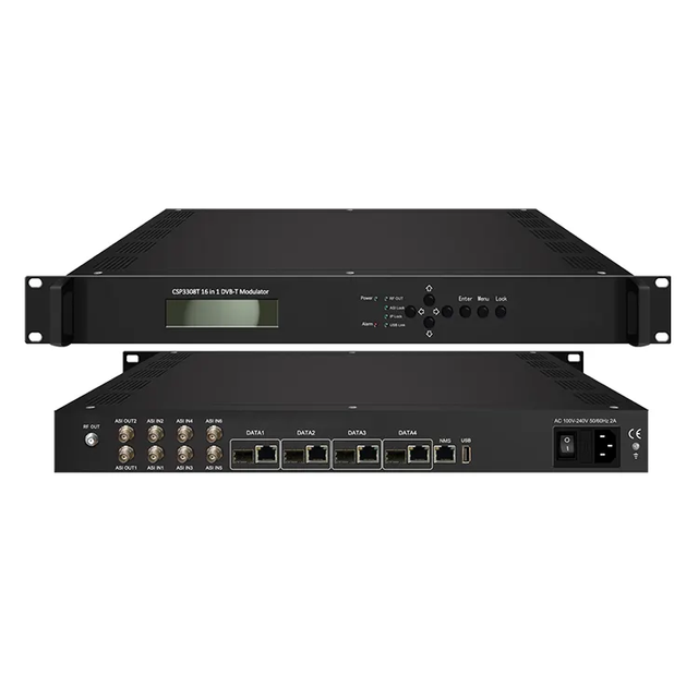 IPTV NDS3308T SRT/HLS/HTTP/RTMP/UDP to DVBT Modulator IP to 24CH RF DVB-T/T2 Modulator