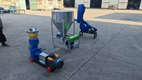 Machine à granulés d'aliments pour animaux de 300-800 kg/h, ligne de traitement d'aliments pour volailles, haute productivité, 220/380V