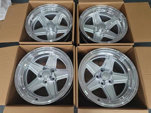 YQ cinque razze argento lega di alluminio fusione ruote auto un pezzo 16x8 16x9 17x8 17x9 - Product Image 5