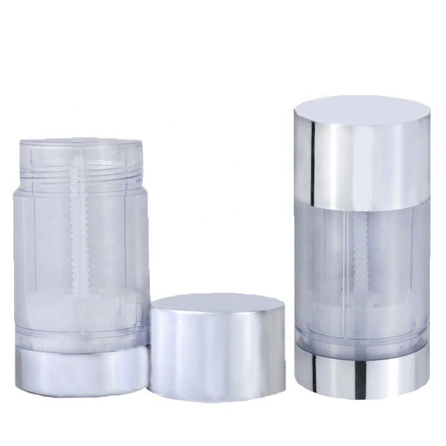 In Stock Empty Cylinder Transparent Deodorant Packaging Bottles Solid Perfume Deodorant Containers (NRB41)