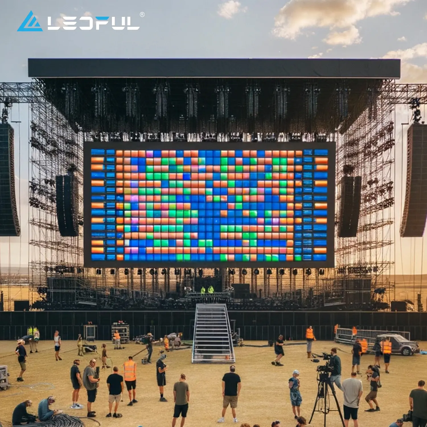 Palco portátil de led para dj, tela de led para painel de fundo, com fundição led de parede 2.8mm 3.9mm 500*1000mm