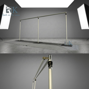 Custom Size Pipe Drape Upright Crossbar <b>Stand</b> Metal <b>Backdrop</b> Frame for Trade Show Booth Divider - Product Image 2