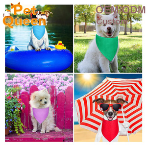 Sapu Tangan Anjing Polos Berbahan Polyester dengan Cetak Kustom, Sapu Tangan Hewan Peliharaan Polos dengan Cetak Digital Cocok untuk Anjing Berbagai Ukuran - Product Image 3