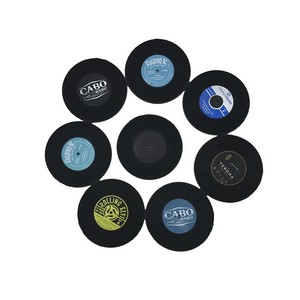 Factory Suppliers Custom Product Custom Shape Pvc Silicone clear Cup Coasters with logo