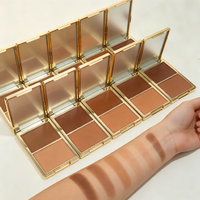 OEM Duo Bronzer Tan Langdurige Poeder Crème Bronzer Palette Private Label Vegan Blush Custom Blush Gezichtsmake-up Contour Palette
